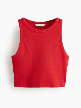 Red Cropped Tank
